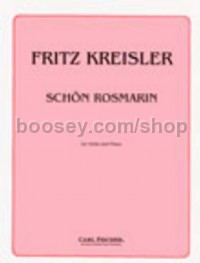 Schon Rosmarin (Violin and Piano)